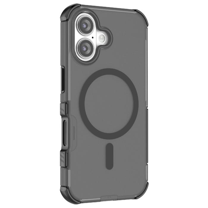 Bild 2, iPhone 16 Skal MagSafe Shockproof Hybrid Svart