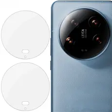 IMAK Xiaomi 14 Ultra 2-PACK Linsskydd H&auml;rdat Glas Transparent