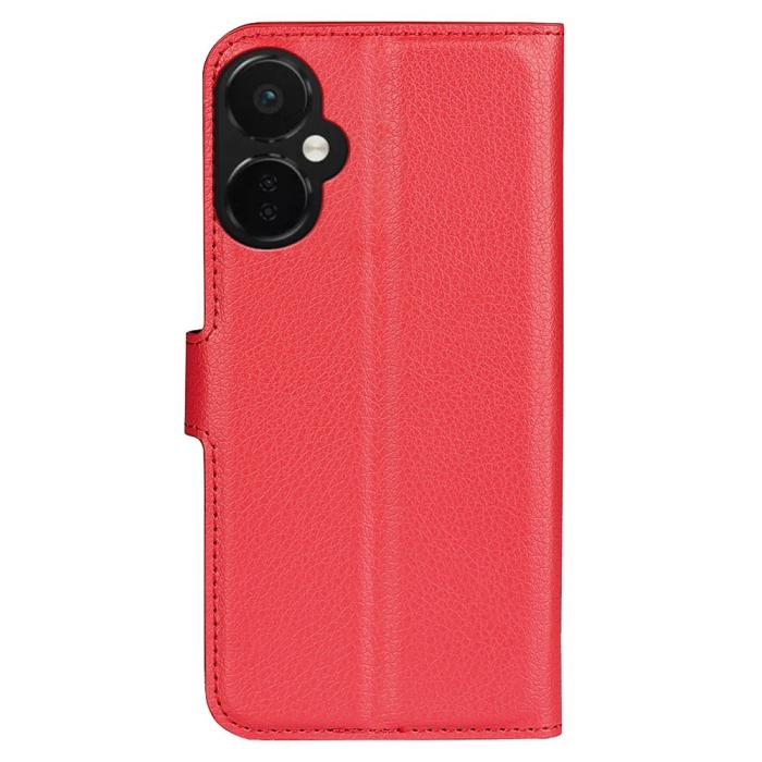 Bild 6, OnePlus Nord CE 3 Lite 5G Fodral Litchi Läder Röd