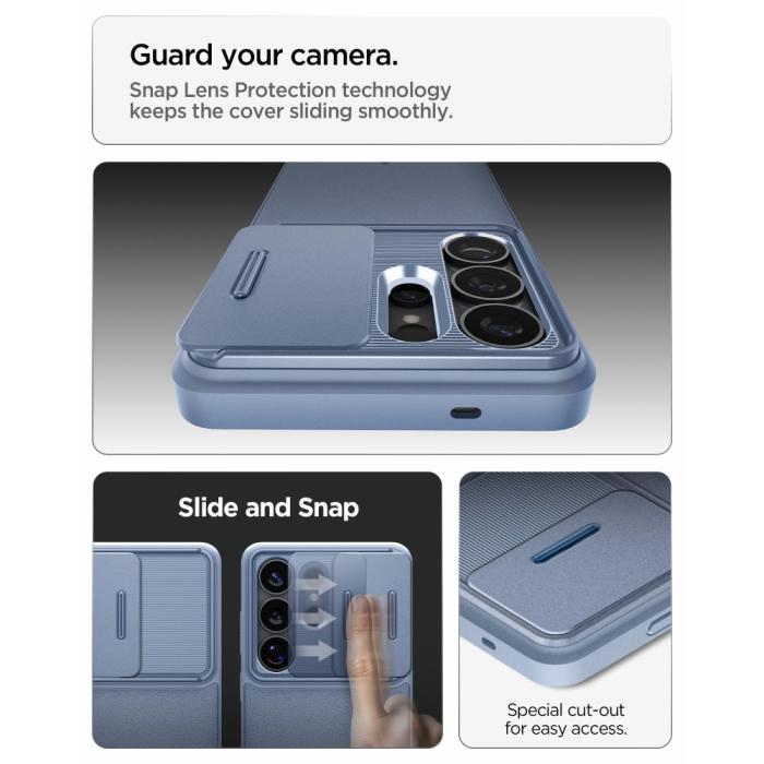 Bild 6, Spigen Samsung Galaxy S26 Ultra Skal Optik Armor Light Blue