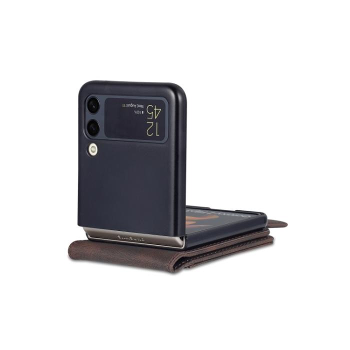 Bild 4, AZNS Galaxy Z Flip 3 Fodral Skin Touch Brun
