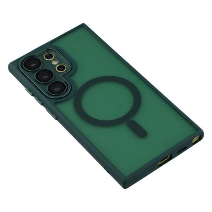 Bild 4, WANLONFENG Galaxy S26 Ultra Skal MagSafe Shockproof Grön