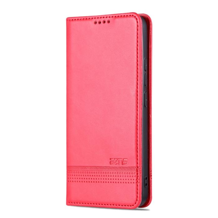 Bild 2, AZNS Xiaomi 13 5G Fodral Flip Läder Rosa/Röd