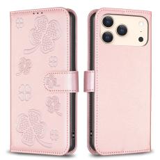 iPhone 17 Pro Max Fodral Med Blommigt Tryck Ros&eacute;guld