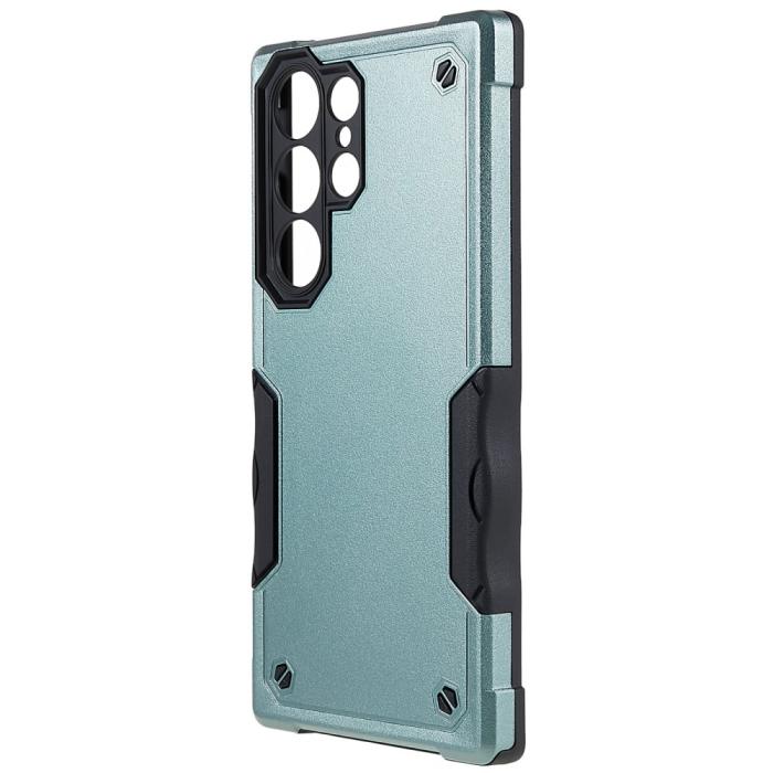 Bild 2, Samsung Galaxy S23 Ultra Skal Shockproof Armor Grön