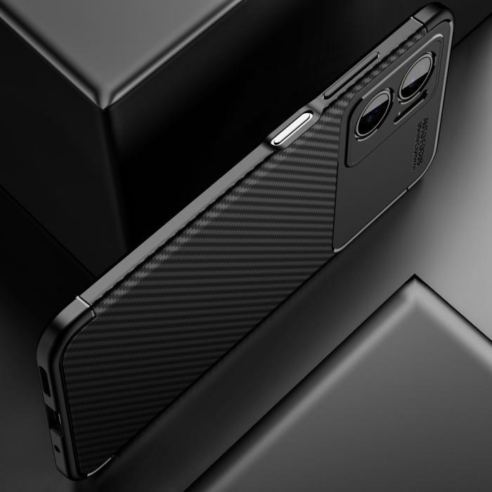 Bild 6, Xiaomi Redmi 10 5G Skal Kolfiber Textur Blå