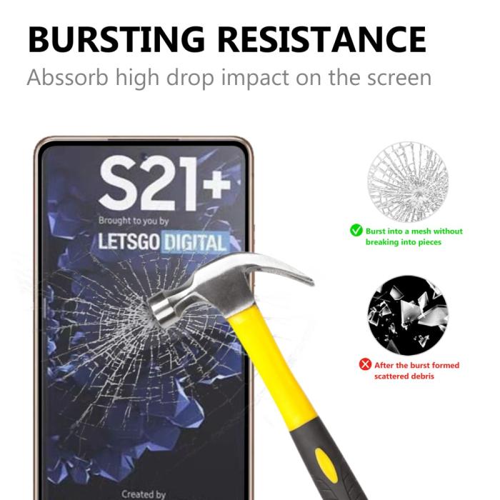 Bild 2, Samsung Galaxy S21 Plus - Heltäckande Premium Skärmskydd I Härdat Glas
