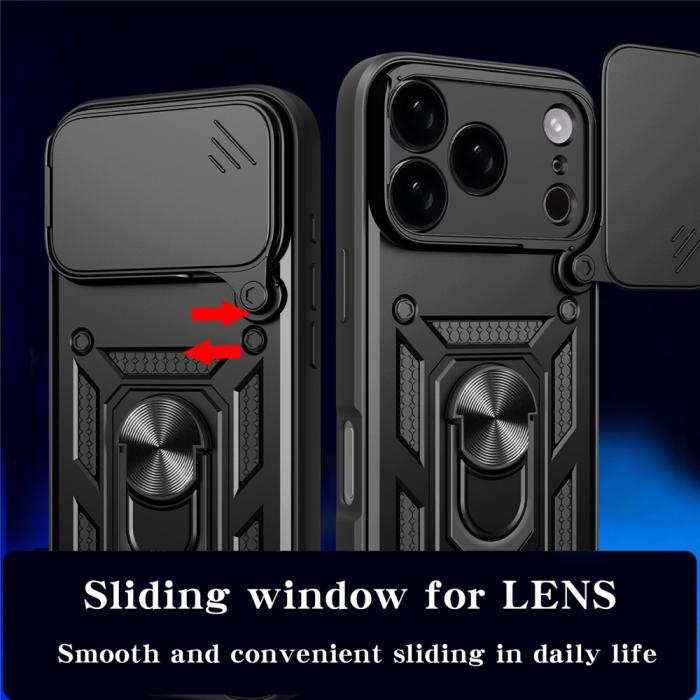 Bild 6, iPhone 17 Pro Skal CamShield Ring Hybrid Blå