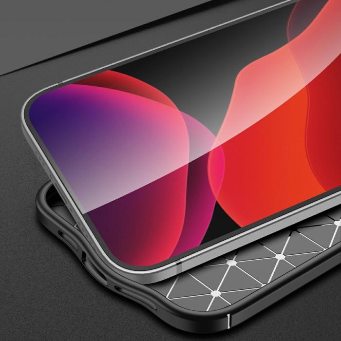 Bild 6, iPhone 13 Pro Max - Litchi Textur Skal - Svart