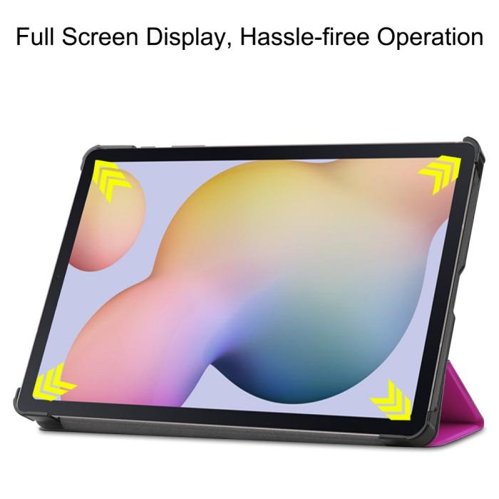 Bild 4, Samsung Galaxy Tab S7 / Tab S8 - Tri-Fold Fodral - Lila