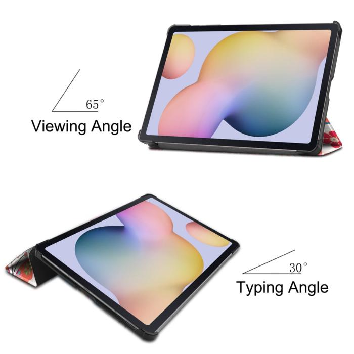 Bild 3, Samsung Galaxy Tab S7 / Tab S8 - Tri-Fold Fodral - Fjärilar