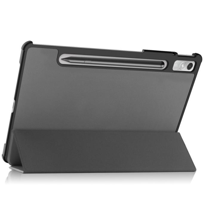 Bild 4, Lenovo Tab P11 Pro Gen 2 Fodral Tri-Fold Läder Grå