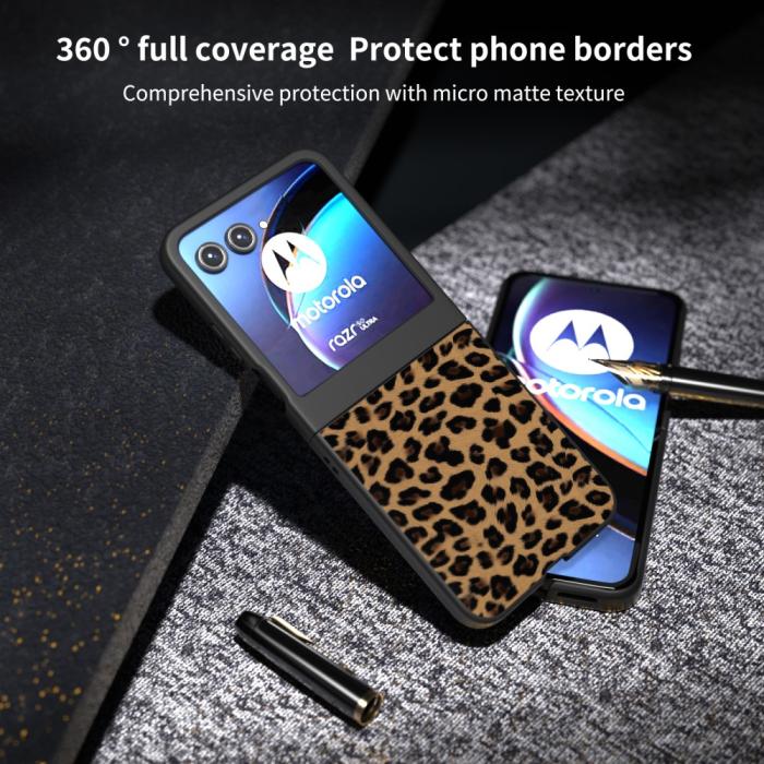 Bild 5, Motorola Razr 50 5G Mobilskal Leopard Mönster