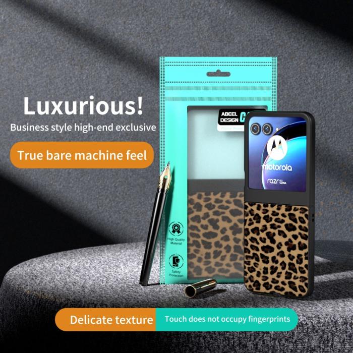 Bild 6, Motorola Razr 50 5G Mobilskal Leopard Mönster