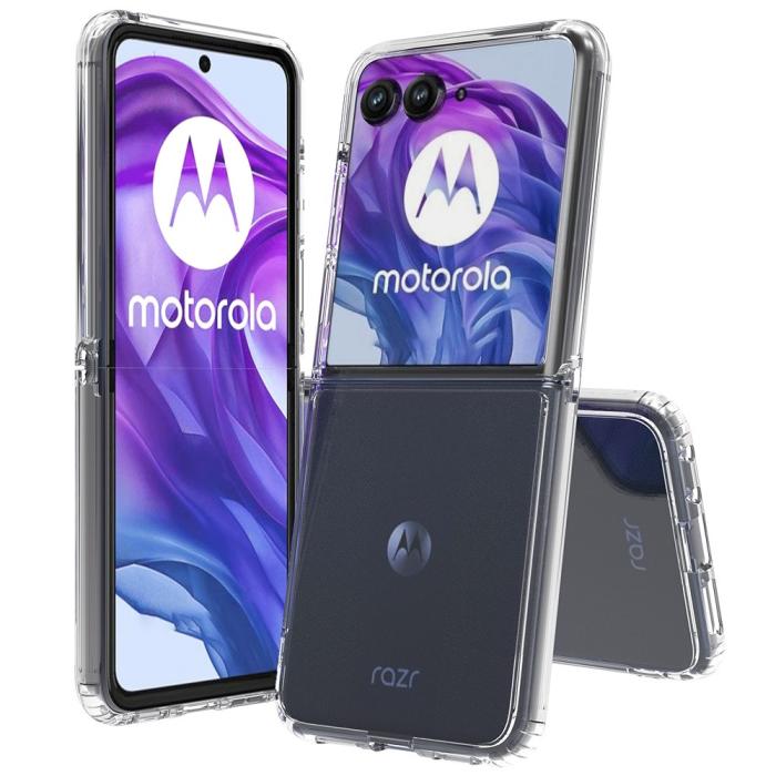 Bild 2, Motorola Razr 50 Ultra 5G Mobilskal TPU/Akryl Transparent
