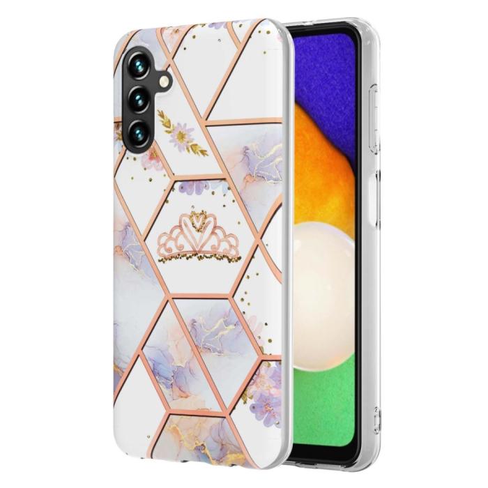 Bild 1, Samsung Galaxy A54 5G Skal Marmor TPU Krona