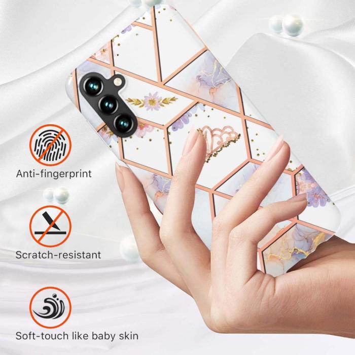 Bild 2, Samsung Galaxy A54 5G Skal Marmor TPU Krona