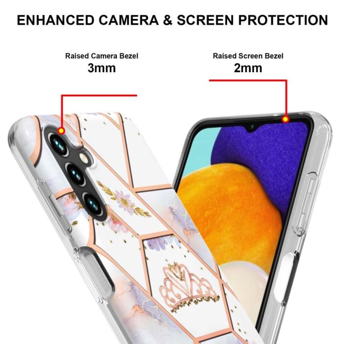 Bild 4, Samsung Galaxy A54 5G Skal Marmor TPU Krona