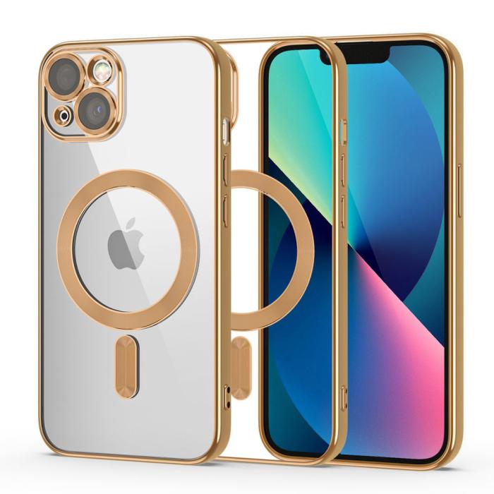 Bild 1, Tech-Protect iPhone 13 Skal MagSafe MagShine Guld