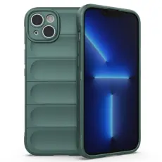 iPhone 14 Plus Skal Magic Shield TPU M&ouml;rk Gr&ouml;n