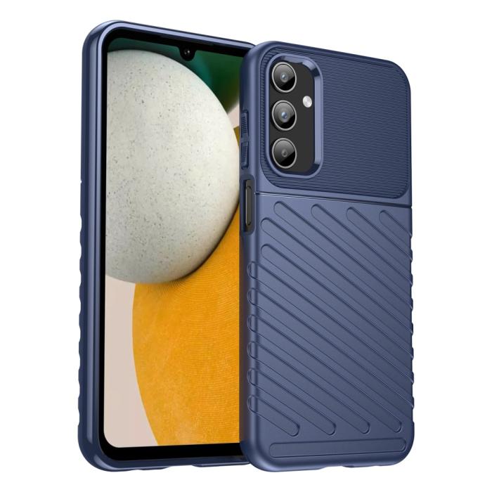 Bild 1, Samsung Galaxy A15 5G Skal Twill Textur Blå