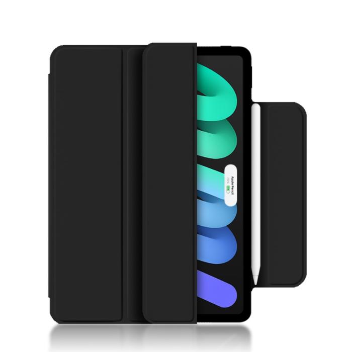 Bild 5, iPad Mini 2024/2021 2in1 Magnetiskt Tri-Fold Fodral Svart