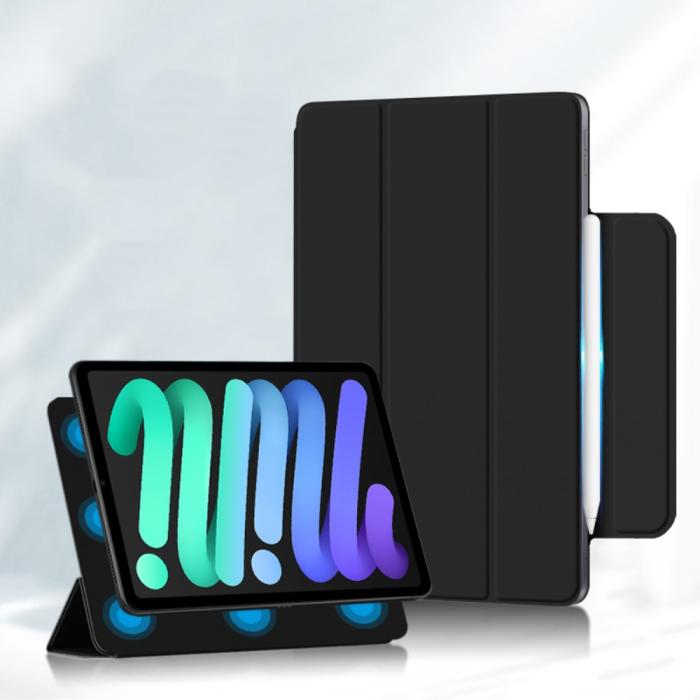 Bild 6, iPad Mini 2024/2021 2in1 Magnetiskt Tri-Fold Fodral Svart