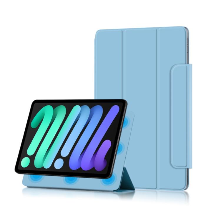 Bild 1, iPad Mini 2024/2021 2in1 Magnetiskt Tri-Fold Fodral Ljus Blå