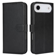 iPhone Air Fodral L&auml;der Svart