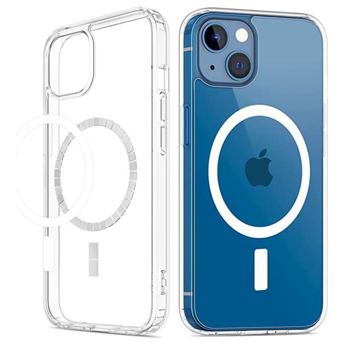 Bild 2, iPhone 15 Skal MagSafe Akryl/TPU Transparent