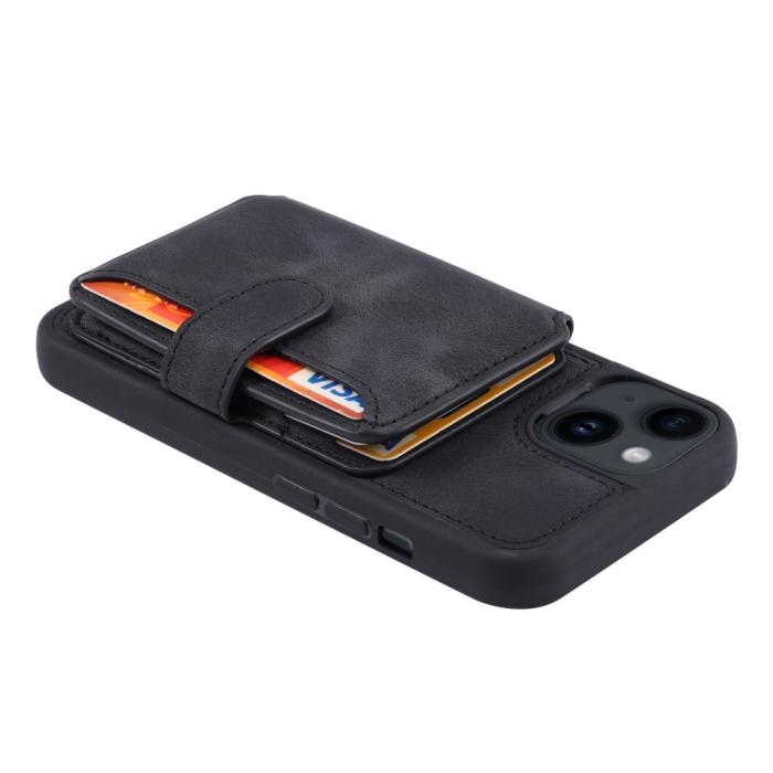 Bild 4, iPhone 15 Skal RFID Med Plånboksfunktion Svart