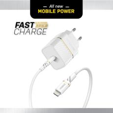 OtterBox 20W PD USB-C Väggladdare Inkl. 1m USB-C - Lightning Kabel Vit