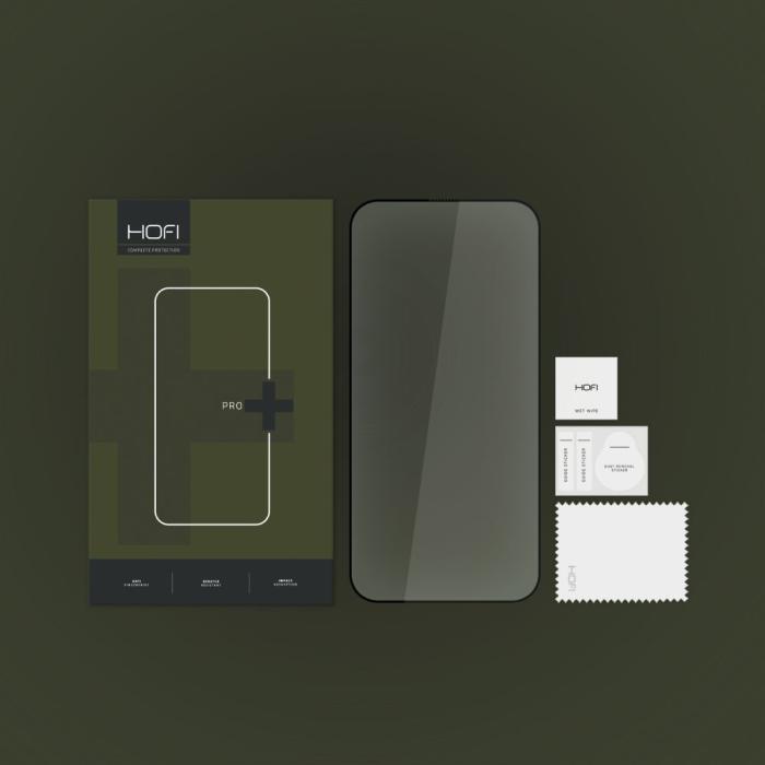Bild 4, HOFI iPhone 15 Pro Skärmskydd Pro+ Härdat Glas Svart