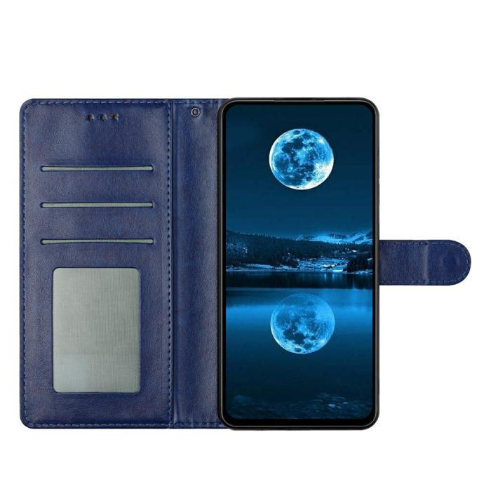 Bild 2, Samsung Galaxy A07 Fodral Läder Blå