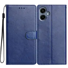 Samsung Galaxy A07 Fodral L&auml;der Bl&aring;