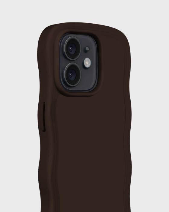 Bild 3, holdit iPhone 12 / 12 Pro Skal Wavy Chocolate