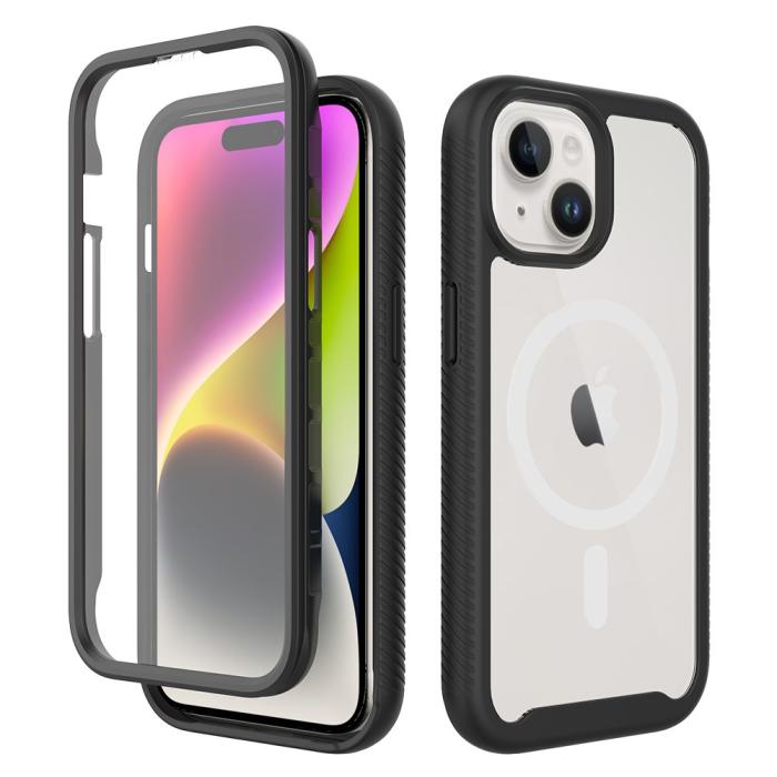 Bild 1, iPhone 15 Plus Skal MagSafe 360 Defense Svart