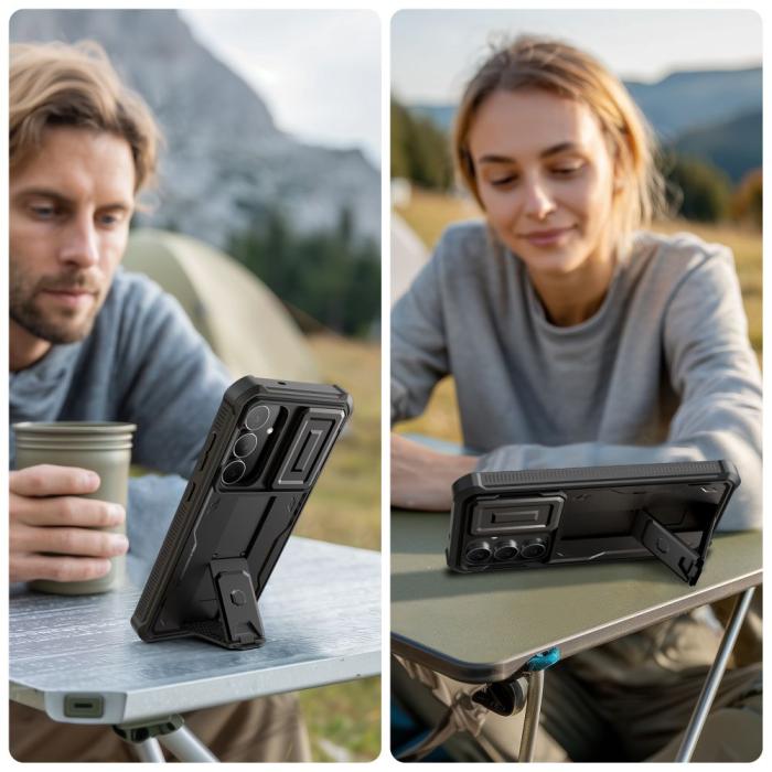 Bild 3, Tech-Protect Galaxy S25 FE Skal Kevlar Cam+ Svart
