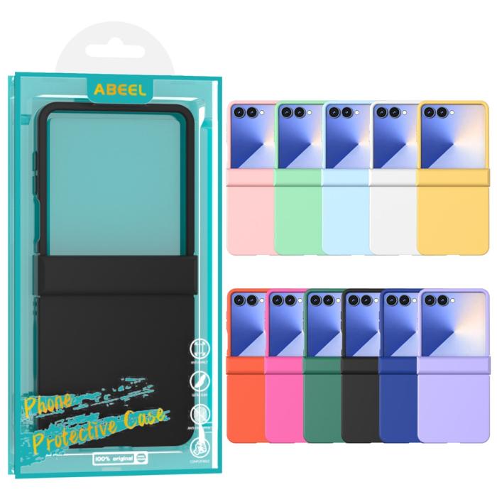 Bild 6, ABEEL Samsung Galaxy Z Flip 7 Skal Skin Feel Rosa