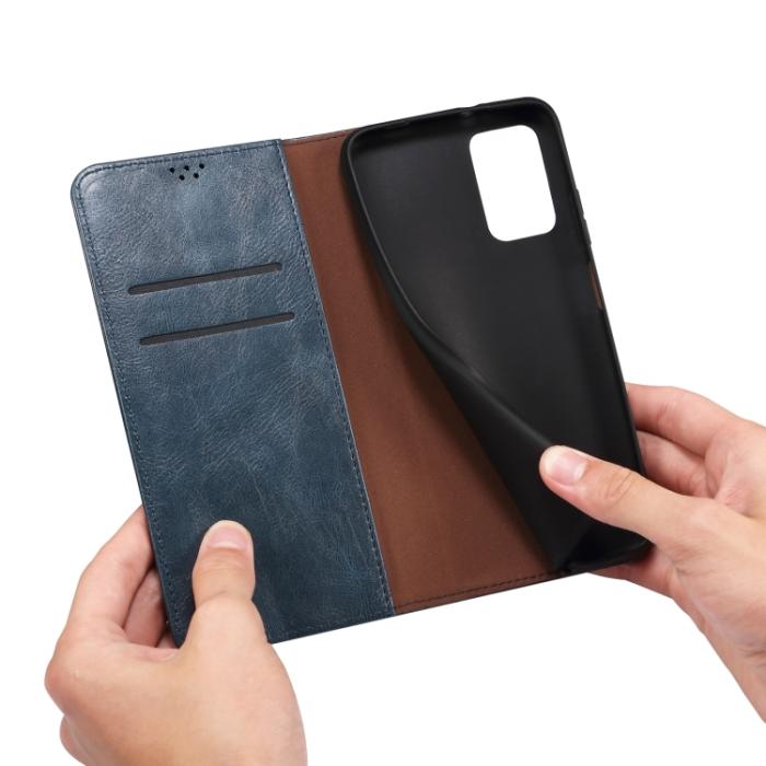 Bild 6, Xiaomi 13 Pro 5G Fodral Oil Wax Flip Läder Blå