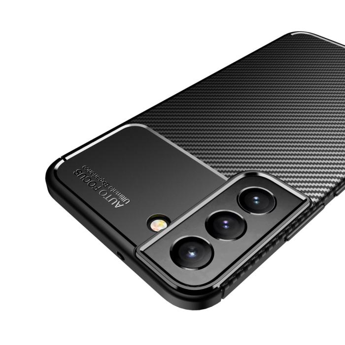 Bild 5, Samsung Galaxy S22 Plus Skal Kolfiber Textur Blå