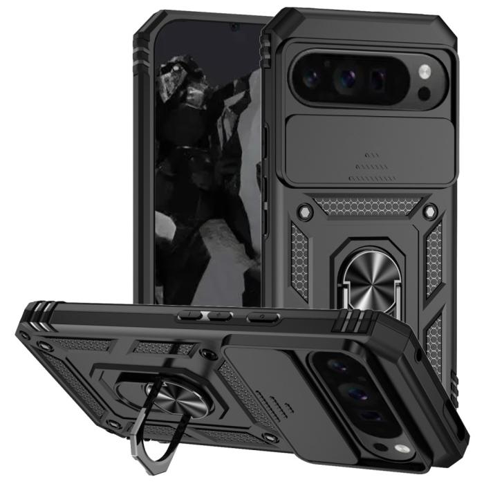 Bild 1, Google Pixel 9 Pro XL Skal CamShield Armor Ring Svart