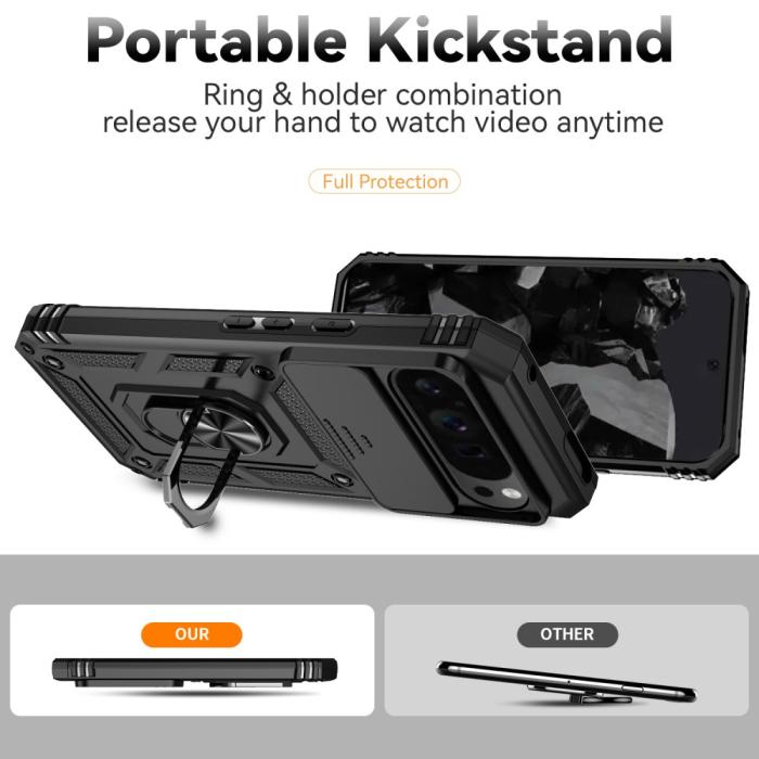 Bild 4, Google Pixel 9 Pro XL Skal CamShield Armor Ring Svart