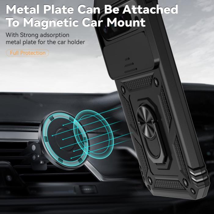 Bild 5, Google Pixel 9 Pro XL Skal CamShield Armor Ring Svart