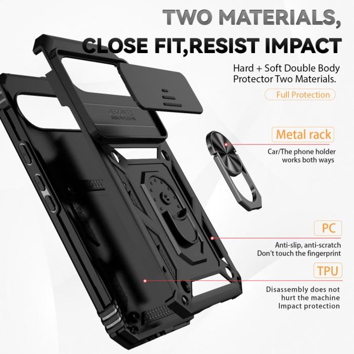Bild 6, Google Pixel 9 Pro XL Skal CamShield Armor Ring Svart
