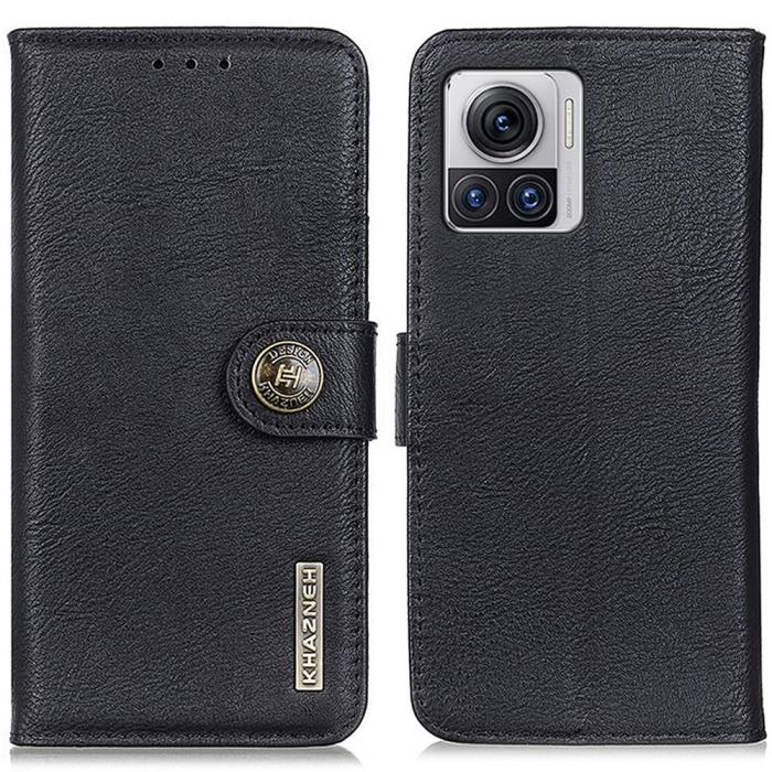 Bild 1, KHAZNEH Motorola Edge 30 Ultra 5G Fodral Läder Svart