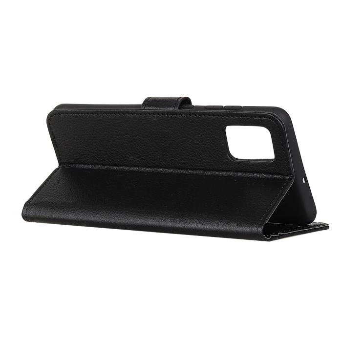 Bild 4, Samsung Galaxy A52 / A52s - Litchi Läder Fodral - Svart