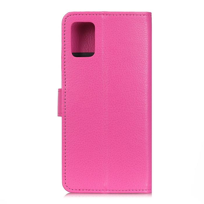 Bild 3, Samsung Galaxy A52 / A52s - Litchi Läder Fodral - Rosa