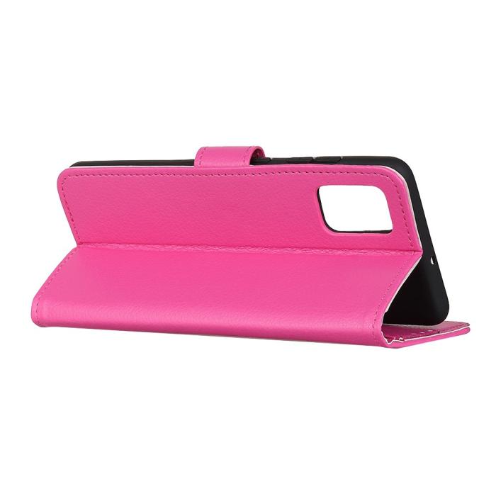 Bild 4, Samsung Galaxy A52 / A52s - Litchi Läder Fodral - Rosa