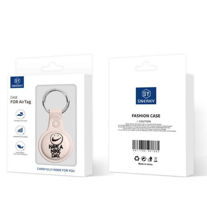 Bild 5, SNEAKY Silikon Fodral Apple AirTag Med Nyckelring - Nike Day